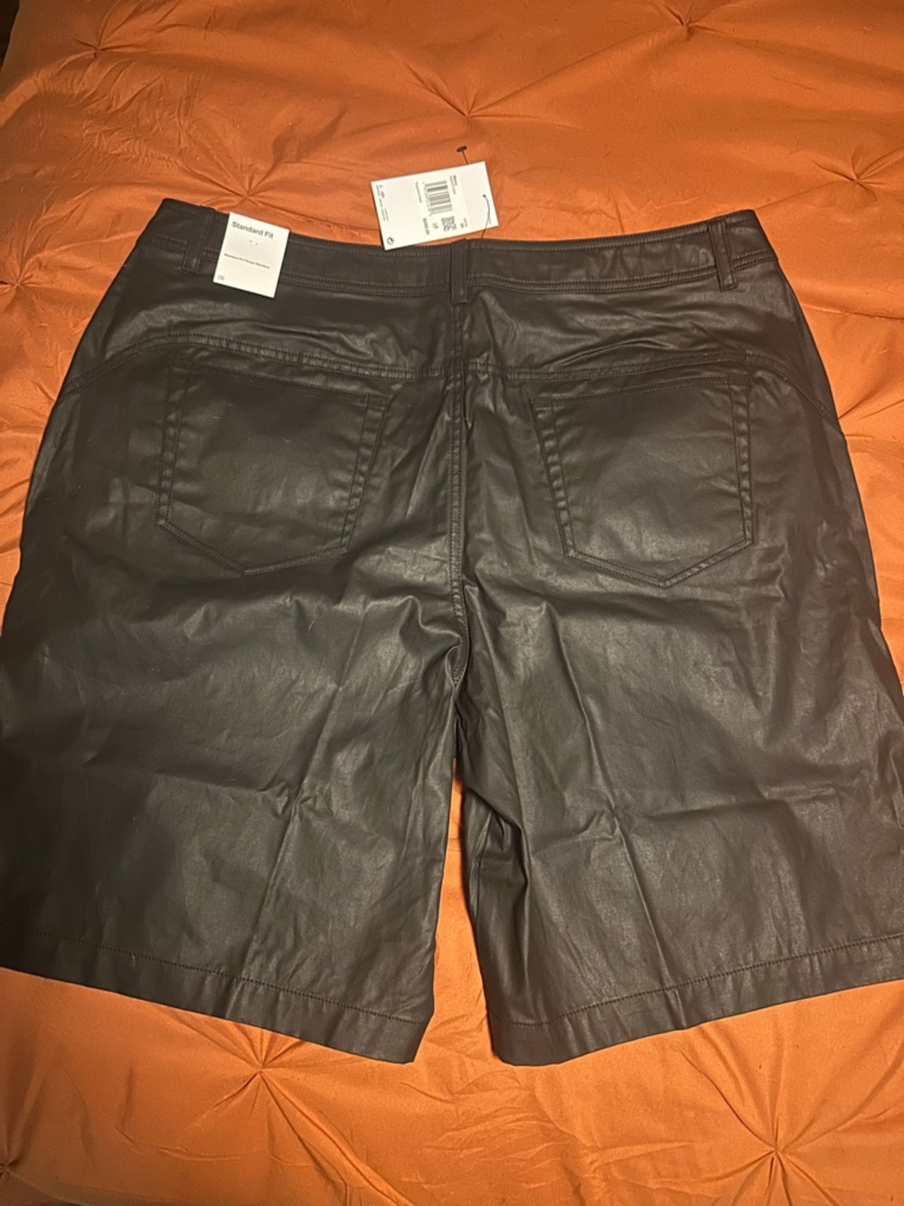 Men's Black wax, cotton Shorts - Stylish Summer Staple
